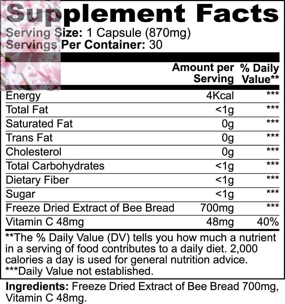 Bee Pearl Capsules Natural Immunity, Energy, And Skin Health Support - Rooted Regenerative: Sustainable Foods for the Future