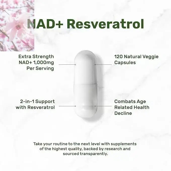 In Stock, Cross-border NAD Resveratrol Supplement Nicotinamide And Resveratrol 120 Capsules - Rooted Regenerative: Sustainable Foods for the Future