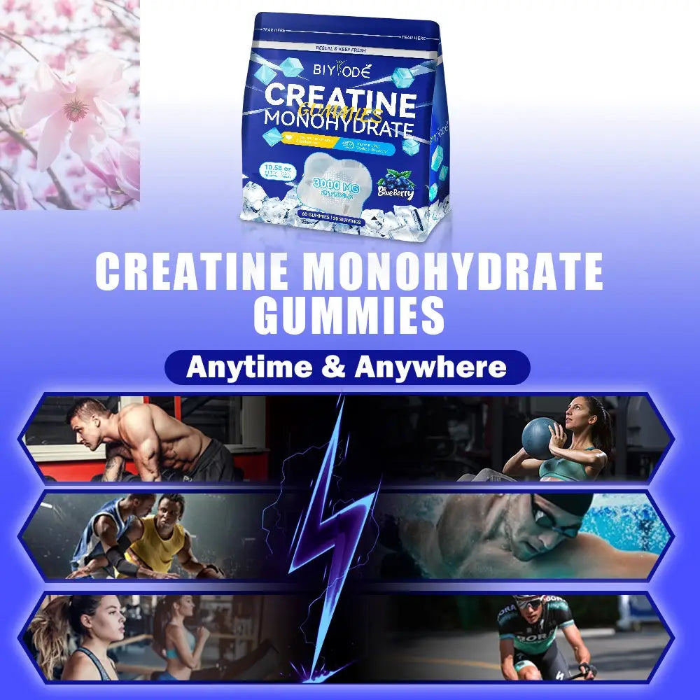 Factory Wholesale Creatine Monohydrate Gummies Herbal Supplement Strength And Endurance Enhancer 100 Percent Natural Vegan Friendly - Rooted Regenerative: Sustainable Foods for the Future