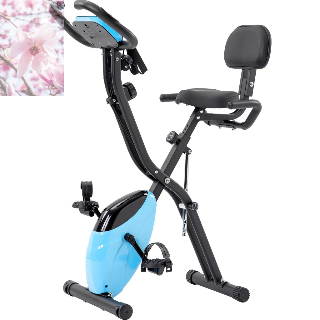 Folding Exercise Bike Fitness Upright And Recumbent X-Bike With 10-Level Resistance - Rooted Regenerative: Sustainable Foods for the Future