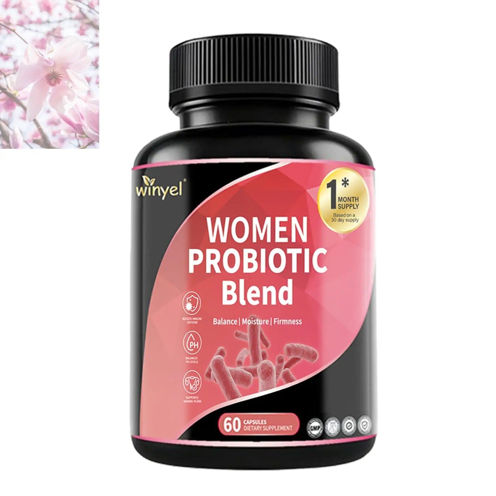 Women's Probiotics For Women PH Balance With Prebiotics, Lactobacillus Probiotic Blend And Herb Blend - Women's Health Supplement, 60 Count - Rooted Regenerative: Sustainable Foods for the Future