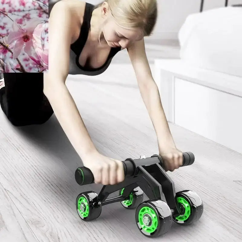 Four-wheeled Abdominal Roller Home Exercise Abdominal Muscle Fitness Equipment - Rooted Regenerative: Sustainable Foods for the Future