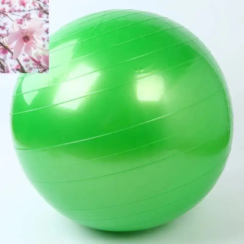 Yoga Ball Fitness Beginner Children Exercise More Gymnastics Glossy Ball - Rooted Regenerative: Sustainable Foods for the Future Rooted & Regenerative: Sustainable Foods for the Future Green / 85CM