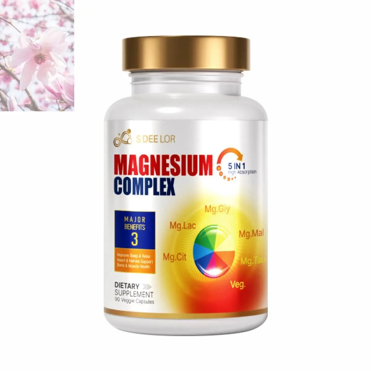 Magnesium Glycinate Malate Vitamin D3 Vegan Formula Supports Bone Health Highly Absorbable Chelated Product - Rooted Regenerative: Sustainable Foods for the Future