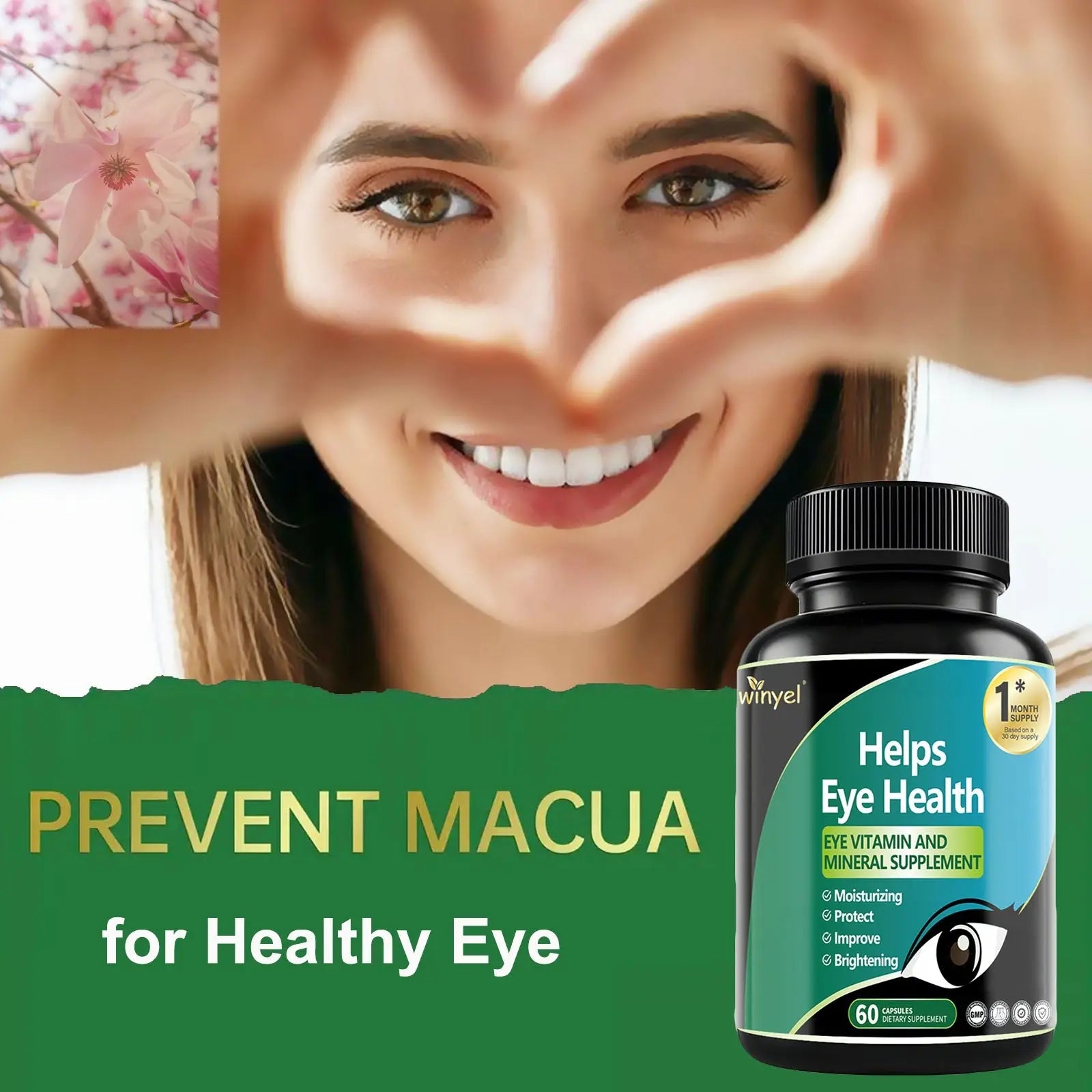 Lutein Eye Supplement - Vitamins, 30-Day Supply For Vision Clarity & Blue Light Protection, Retinal Health For Youngsters & Adults - Rooted Regenerative: Sustainable Foods for the Future