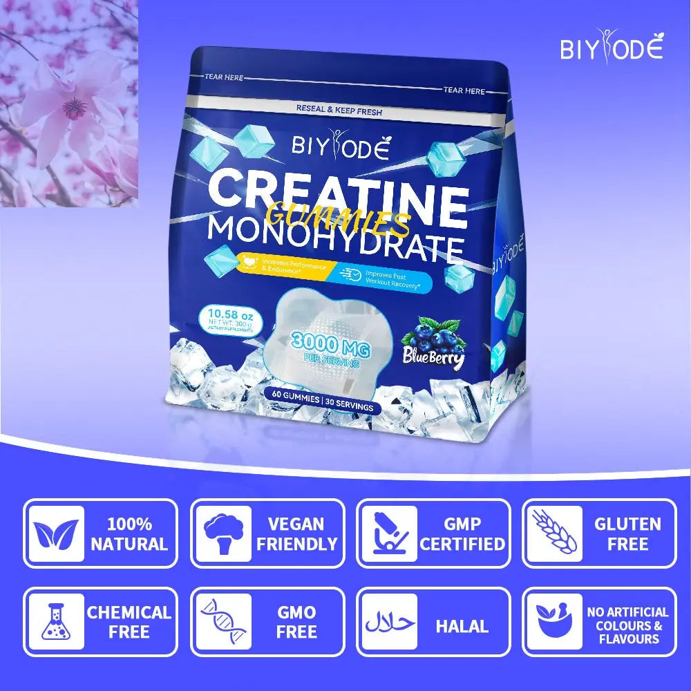 Factory Wholesale Creatine Monohydrate Gummies Herbal Supplement Strength And Endurance Enhancer 100 Percent Natural Vegan Friendly - Rooted Regenerative: Sustainable Foods for the Future