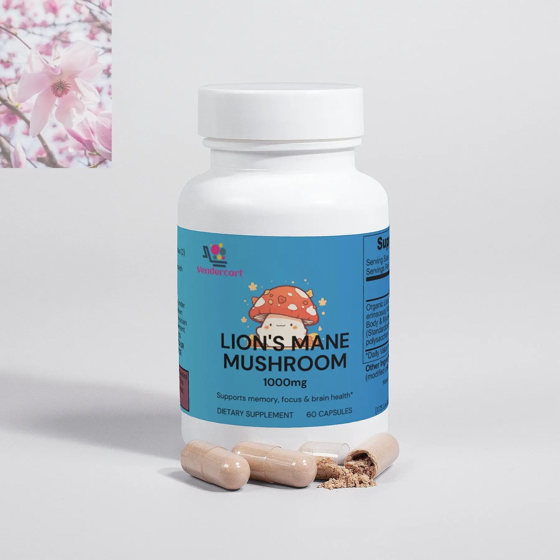 Lions Mane Mushroom Supplement Cognitive Support, Focus - Rooted Regenerative: Sustainable Foods for the Future Lions Mane Mushroom Supplement Cognitive Support, Focus Rooted & Regenerative: Sustainable Foods for the Future Health & Welness Rooted Regenerative: Sustainable Foods for the Future 