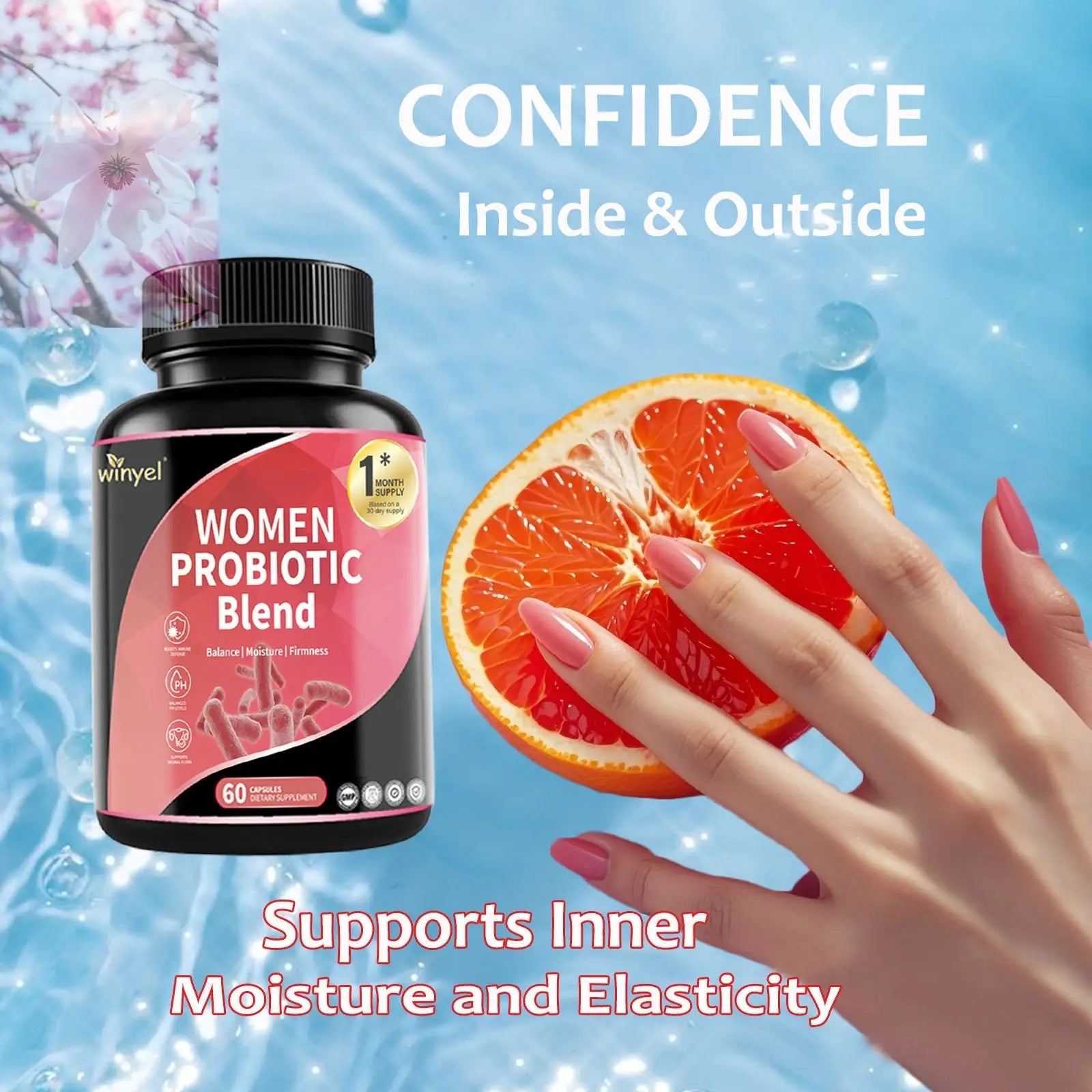 Women's Probiotics For Women PH Balance With Prebiotics, Lactobacillus Probiotic Blend And Herb Blend - Women's Health Supplement, 60 Count - Rooted Regenerative: Sustainable Foods for the Future