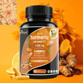 Premium Turmeric Curcumin Supplements 1000mg - Great Absorption Rate - Supports Heart, Brain And Joint Health - 60 Capsules - Rooted Regenerative: Sustainable Foods for the Future