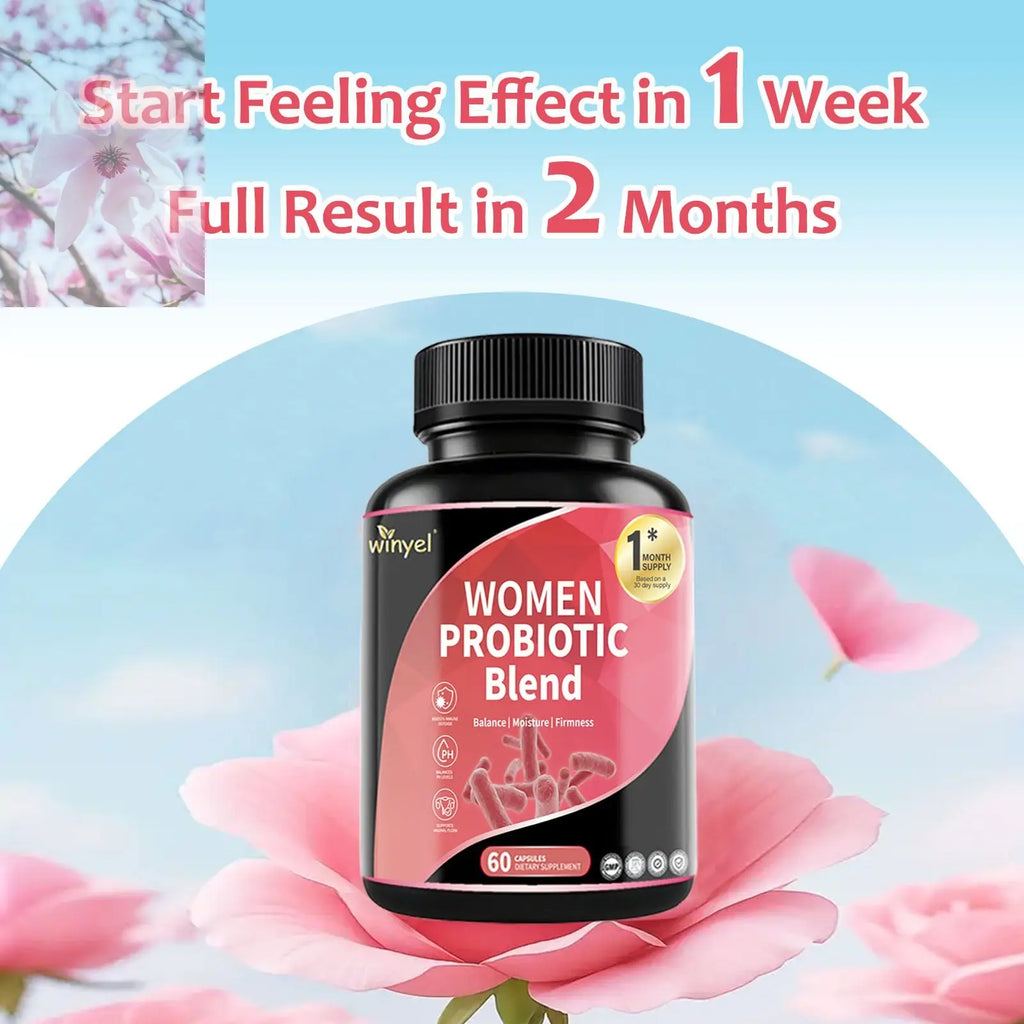 Women's Probiotics For Women PH Balance With Prebiotics, Lactobacillus Probiotic Blend And Herb Blend - Women's Health Supplement, 60 Count - Rooted Regenerative: Sustainable Foods for the Future