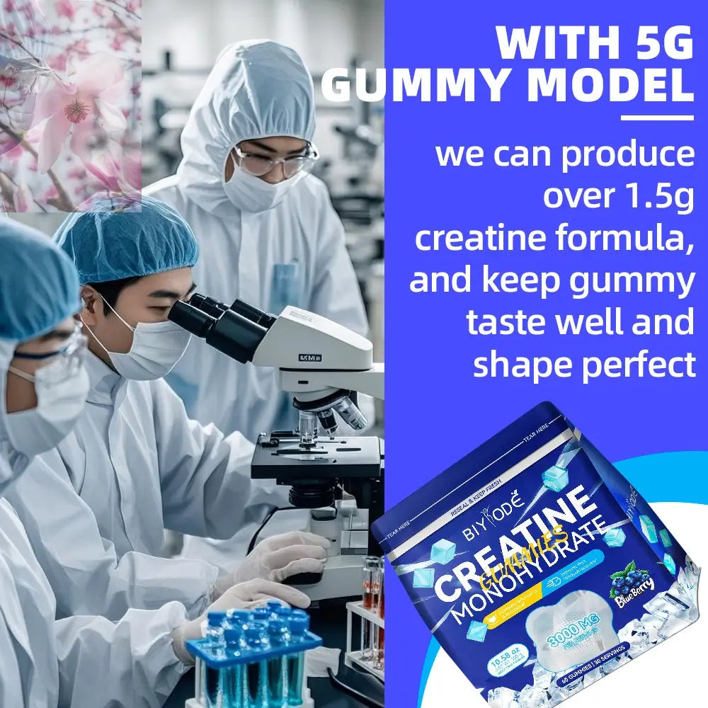 Factory Wholesale Creatine Monohydrate Gummies Herbal Supplement Strength And Endurance Enhancer 100 Percent Natural Vegan Friendly - Rooted Regenerative: Sustainable Foods for the Future