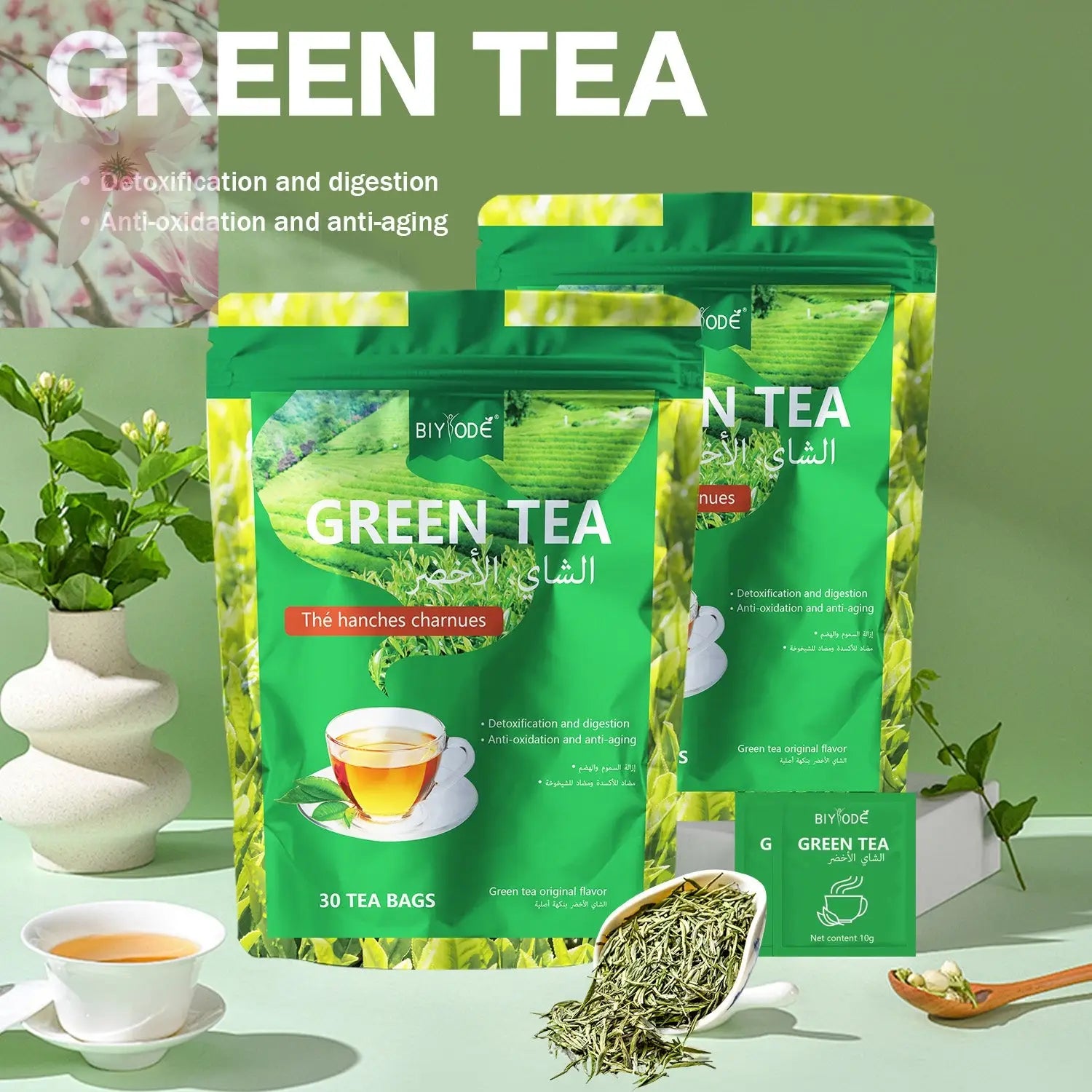 Custom Formula Green Tea Bag Herbal Supplements Manufacturer OEM ODM Certified GMP HALAL COA Wholesale Health Care Tea Product - Rooted & Regenerative: Sustainable Foods for the Future Rooted & Regenerative: Sustainable Foods for the Future Health & Welness