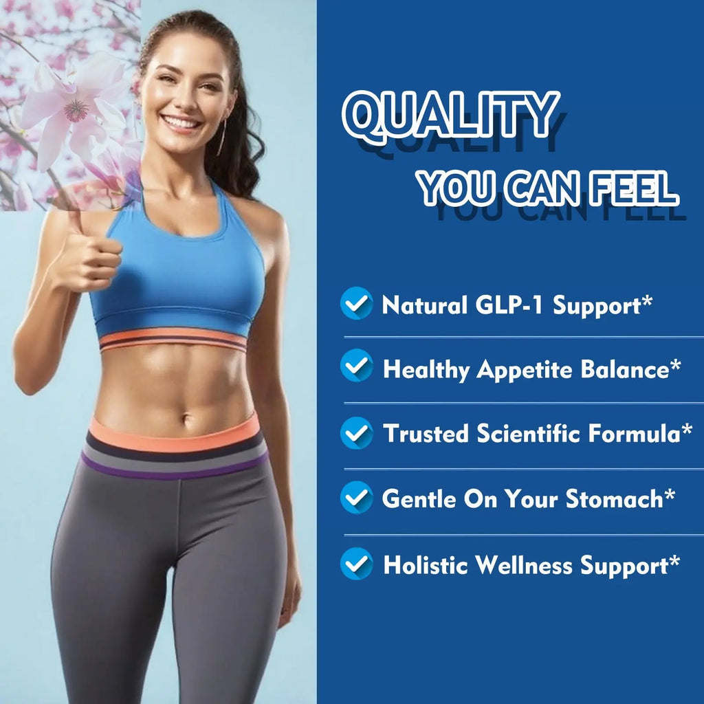 GLP-1 Supplement Support, Natural Formula, GLP-1 Production - 1 Capsule For Balanced Appetite  Metabolic Wellness Daily 90 Servings - Rooted Regenerative: Sustainable Foods for the Future