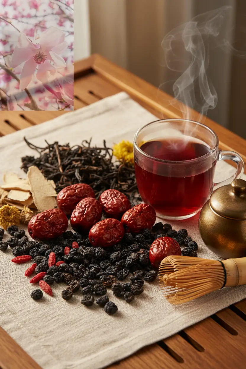 Black Wolfberry Red Date Combination Health-enhancing Herbal Healthy Tea - Rooted & Regenerative: Sustainable Foods for the Future