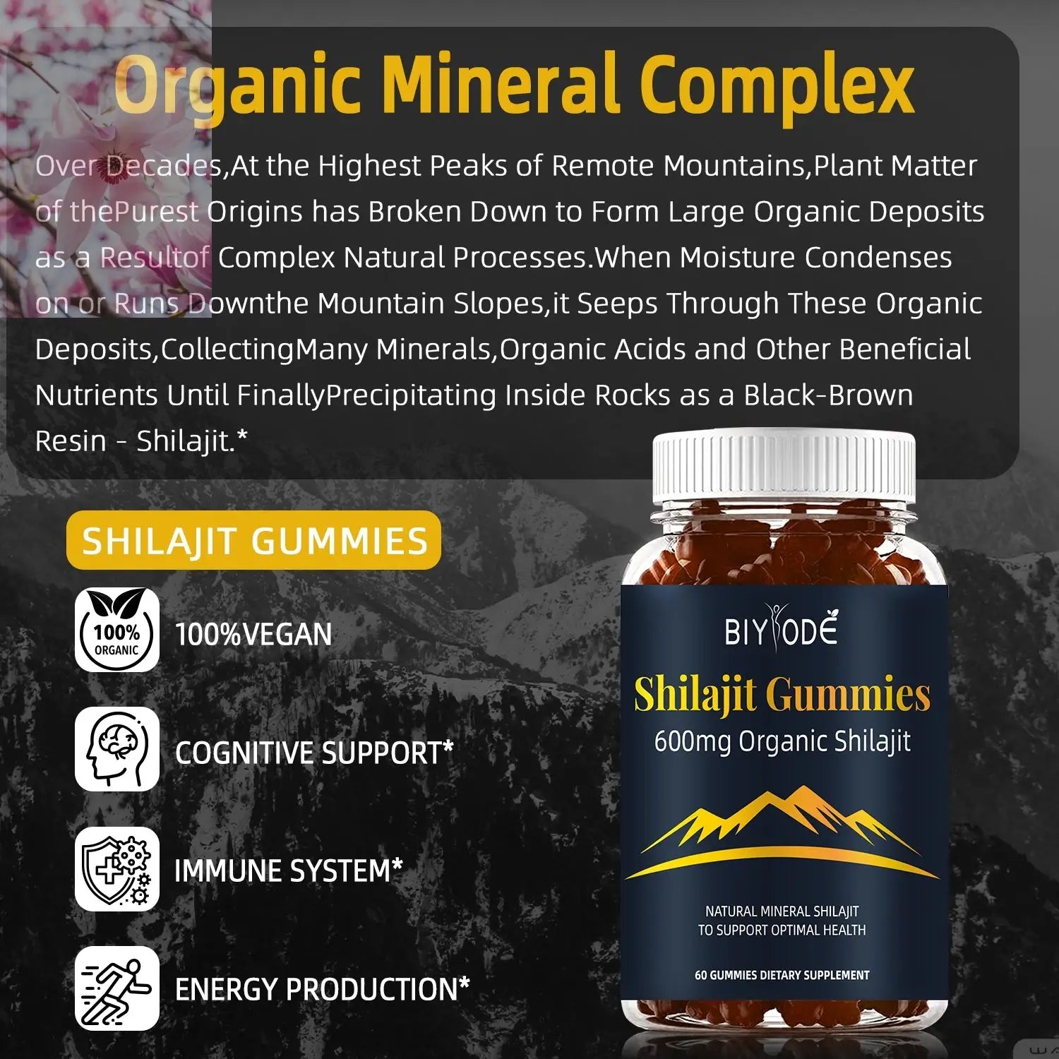 Jiabeikang New Design Wholesale Health Food Supplements Pure Himalayan Shilajit Gummies - Rooted Regenerative: Sustainable Foods for the Future