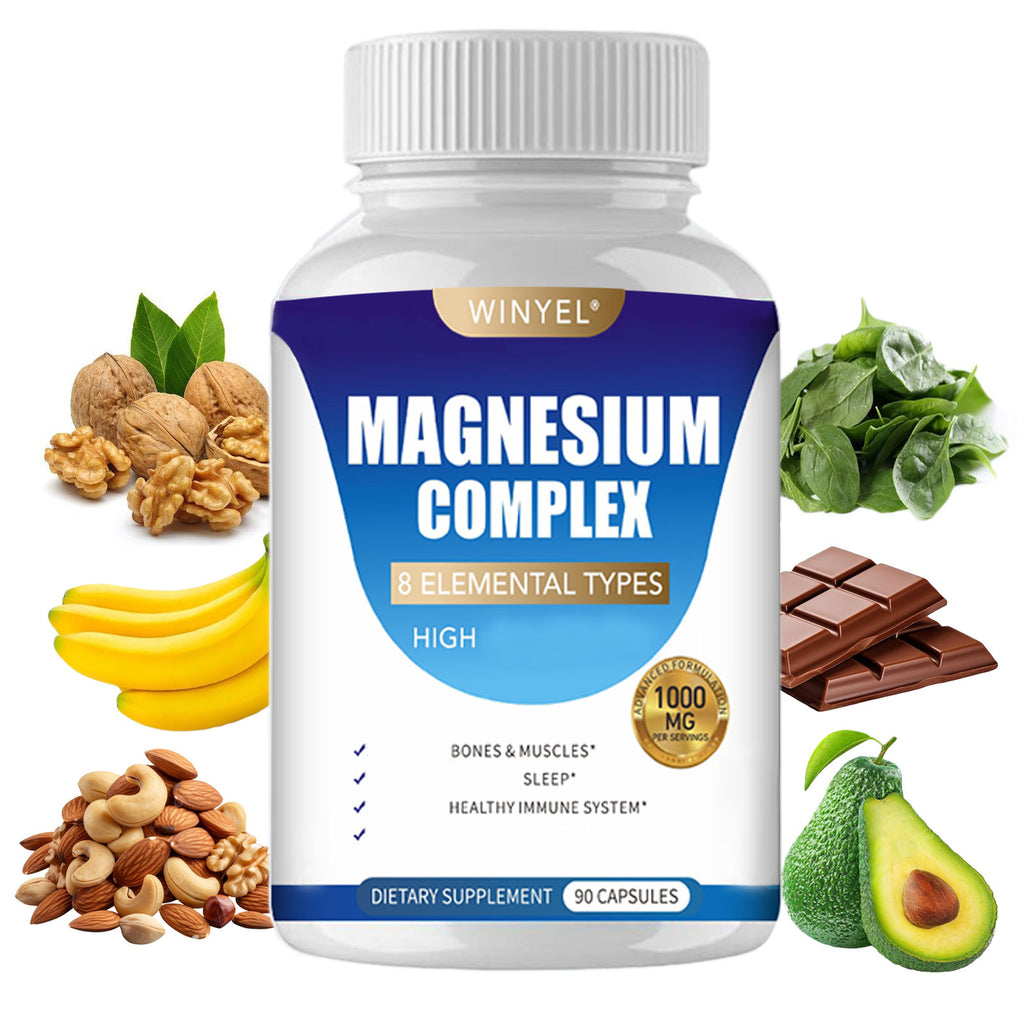 MAGNESIUM COMPLEX Wellness Capsules With Malate & Glycinate And 8 ELEMENTAL MAGNESIUM, Supports Health 90 Capsules, Dietary Supplement. Rooted & Regenerative: Sustainable Foods for the Future Rooted & Regenerative: Sustainable Foods for the Future Health & Welness Rooted Regenerative: Sustainable Foods for the Future