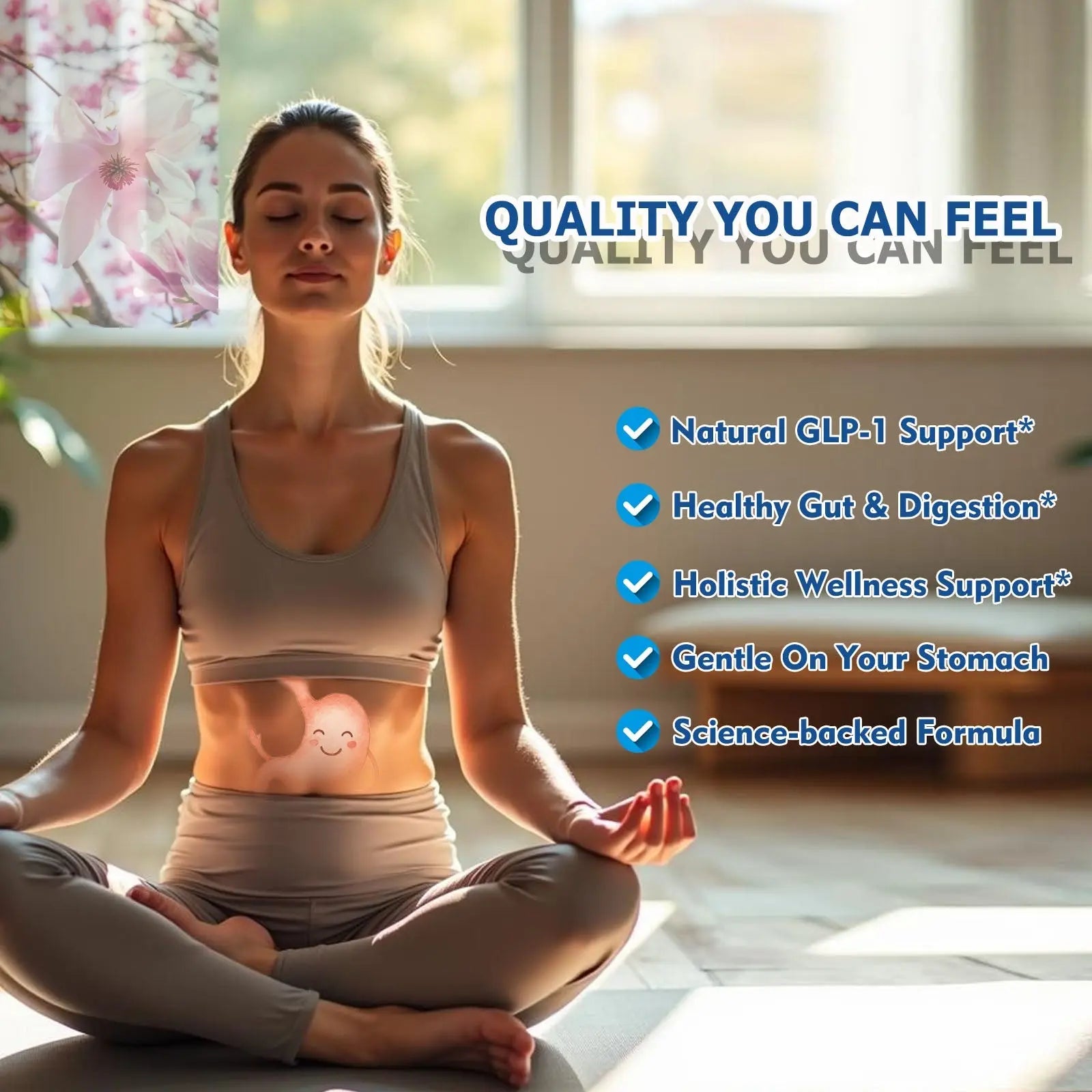 GLP-1 Supplement Support, Natural Formula, GLP-1 Production - 1 Capsule For Balanced Appetite  Metabolic Wellness Daily 90 Servings - Rooted Regenerative: Sustainable Foods for the Future