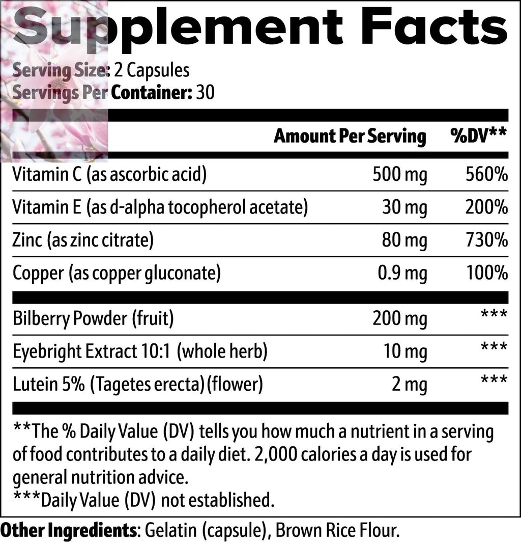 Vendercart Vision Support Supplement Eye Health, Visual Clarity, And Night Vision Boost - Rooted Regenerative: Sustainable Foods for the Future