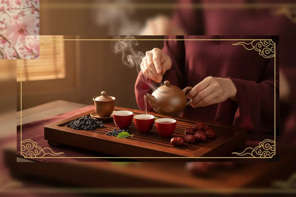 Black Wolfberry Red Date Combination Health-enhancing Herbal Healthy Tea - Rooted & Regenerative: Sustainable Foods for the Future